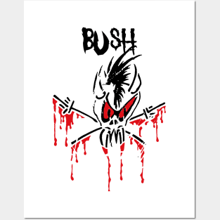 headbang bush Posters and Art